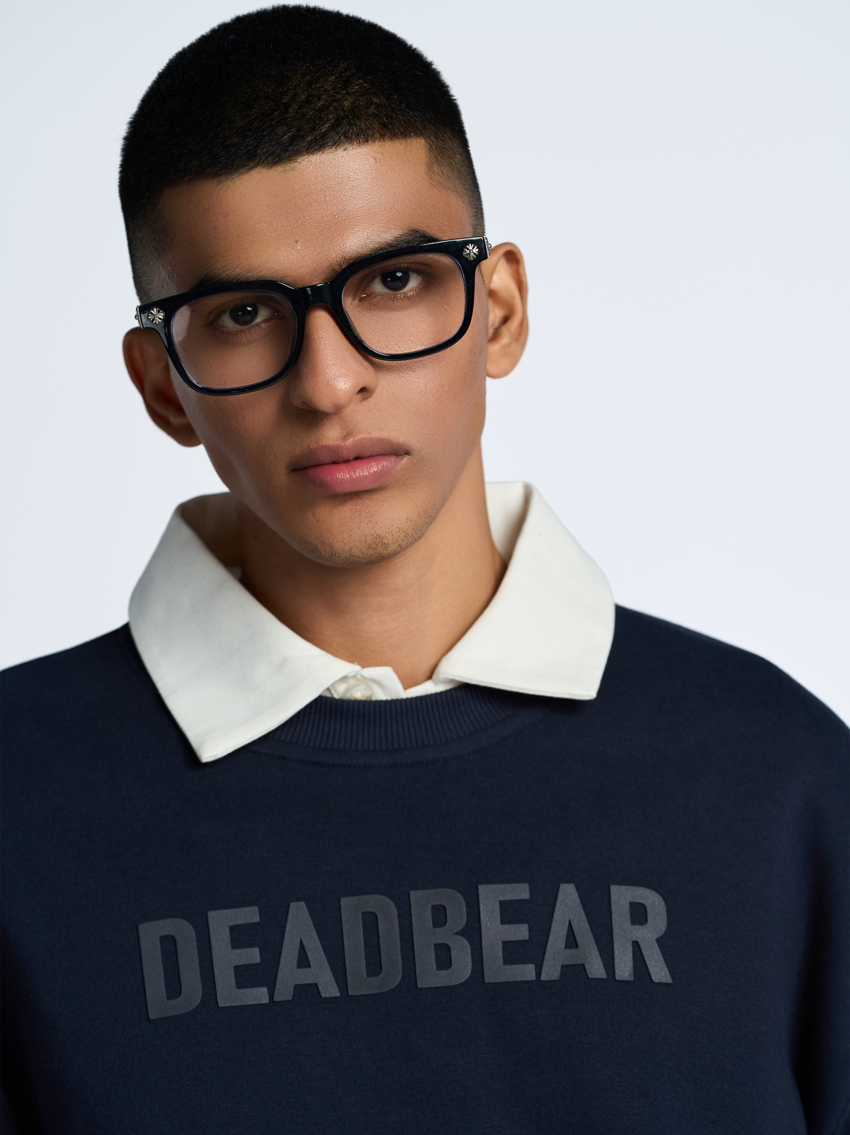 Basic Sweatshirt Navy by DEADBEAR