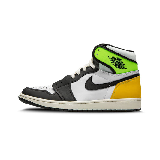 Jordan 1 Retro High White Black Volt University Gold by Nike Air Jordan