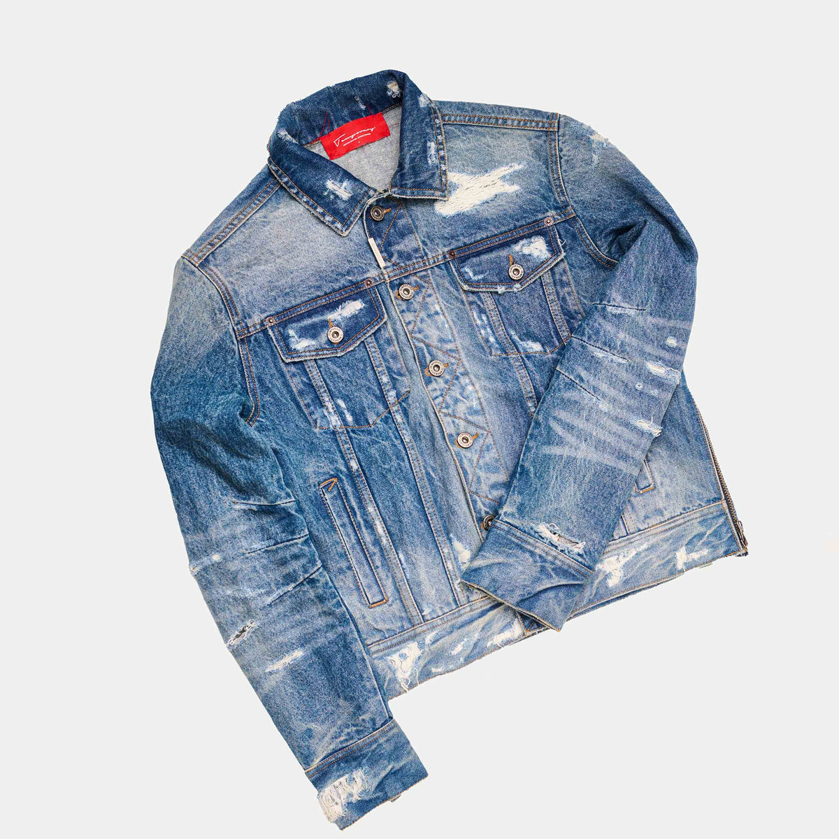 ALREADY LIVED TRUCKER JACKET (UNISEX) by Temporary Clo