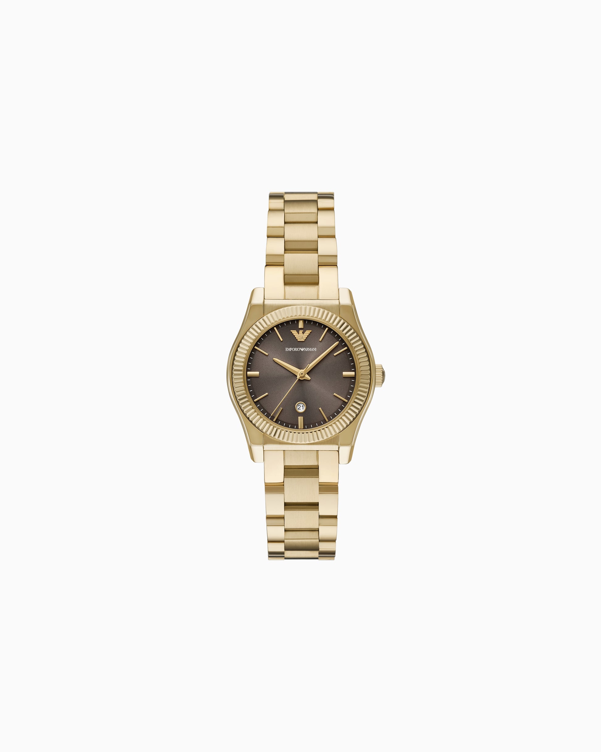 Three-Hand Gold-Tone Stainless Steel Watch (AR11700)
