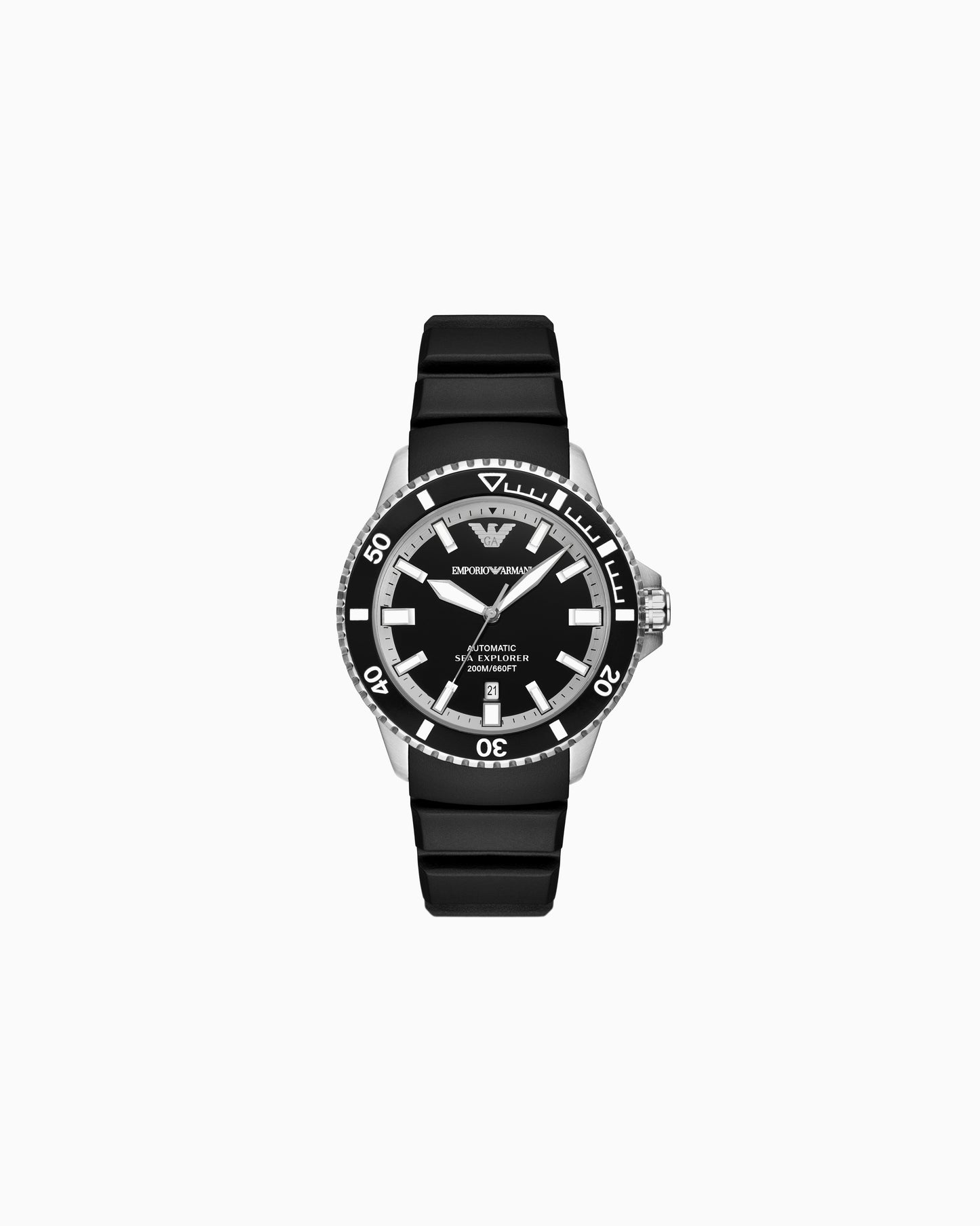  Sea Explorer Automatic Black Silicone Watch (AR60078)
