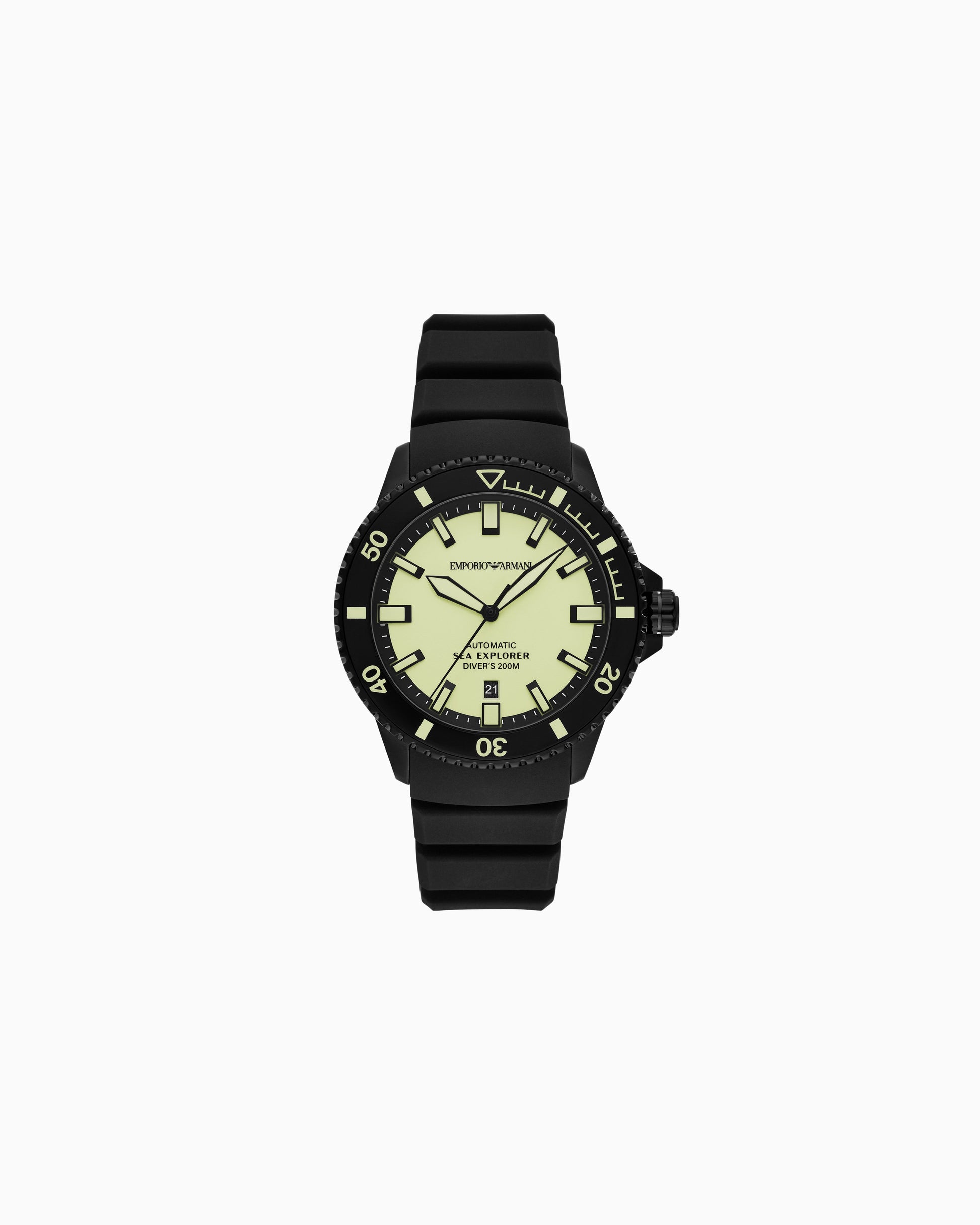  Sea Explorer Automatic Black Silicone Watch (AR60085)