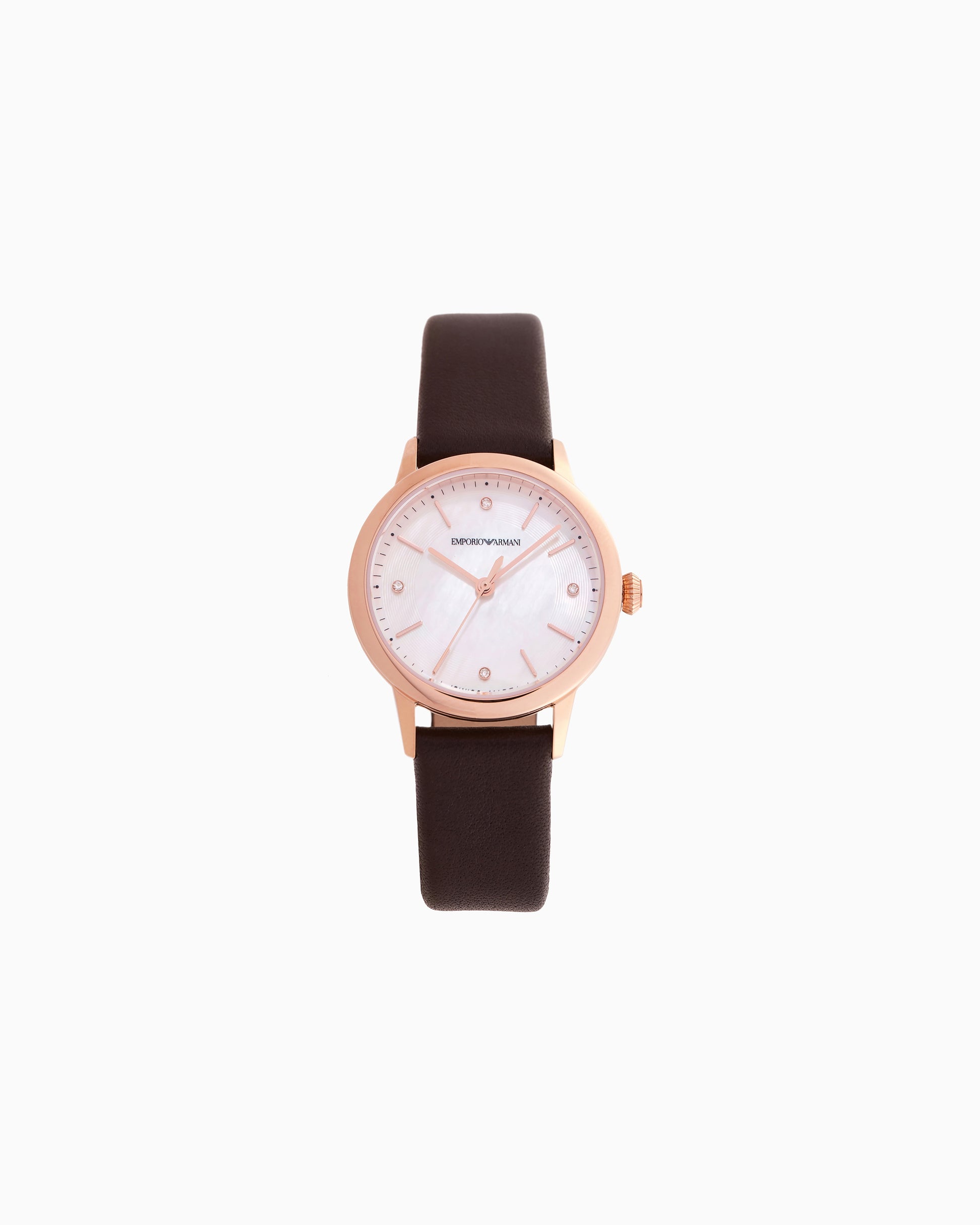 Swiss Made Automatic Brown Leather Watch (ARS5302)