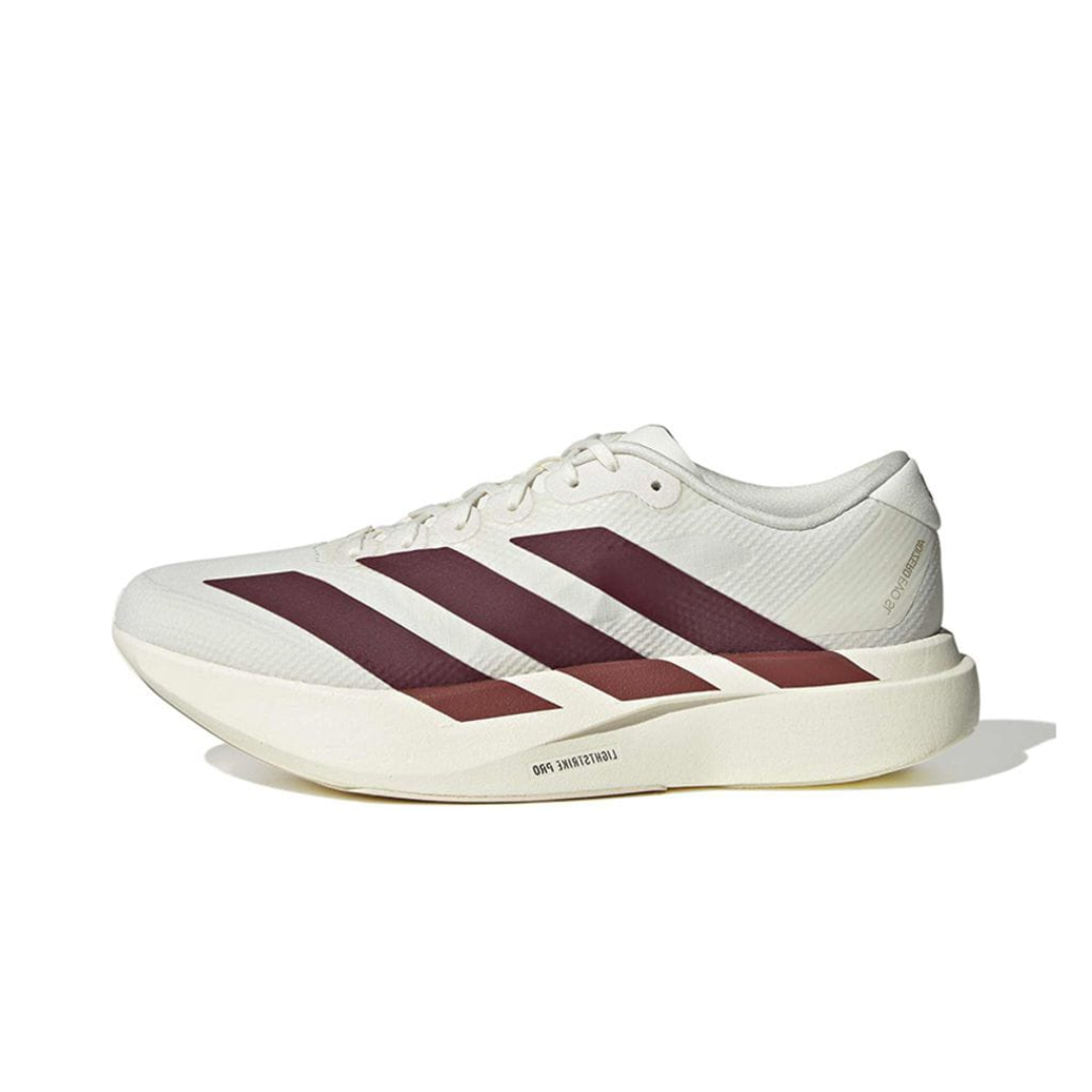 adidas Adizero Evo SL WHITE MAROON by ADIDAS RUNNING