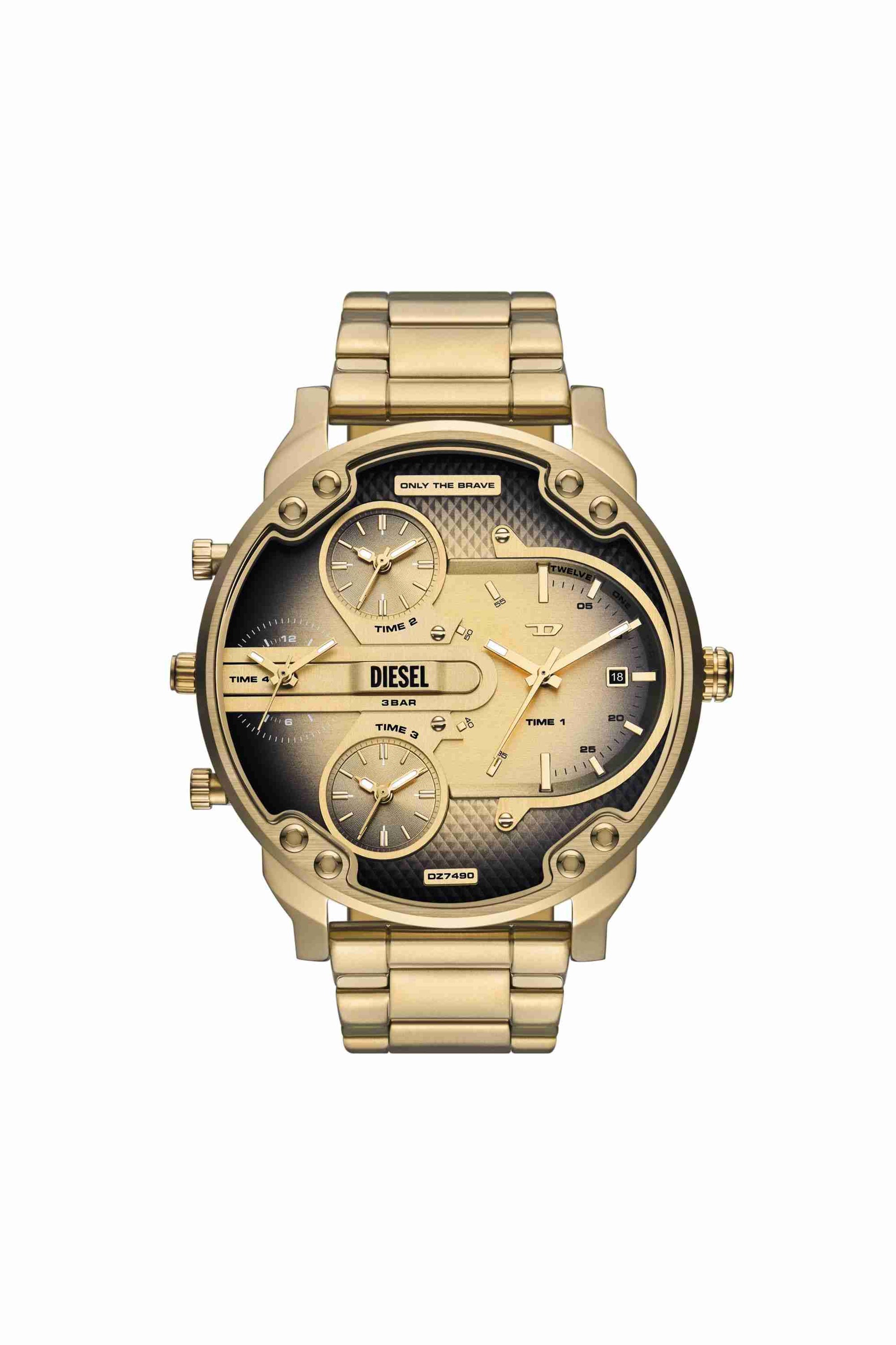Gold DZ7490 - Mr. Daddy Slim Multi-Movement Stainless Steel Watch