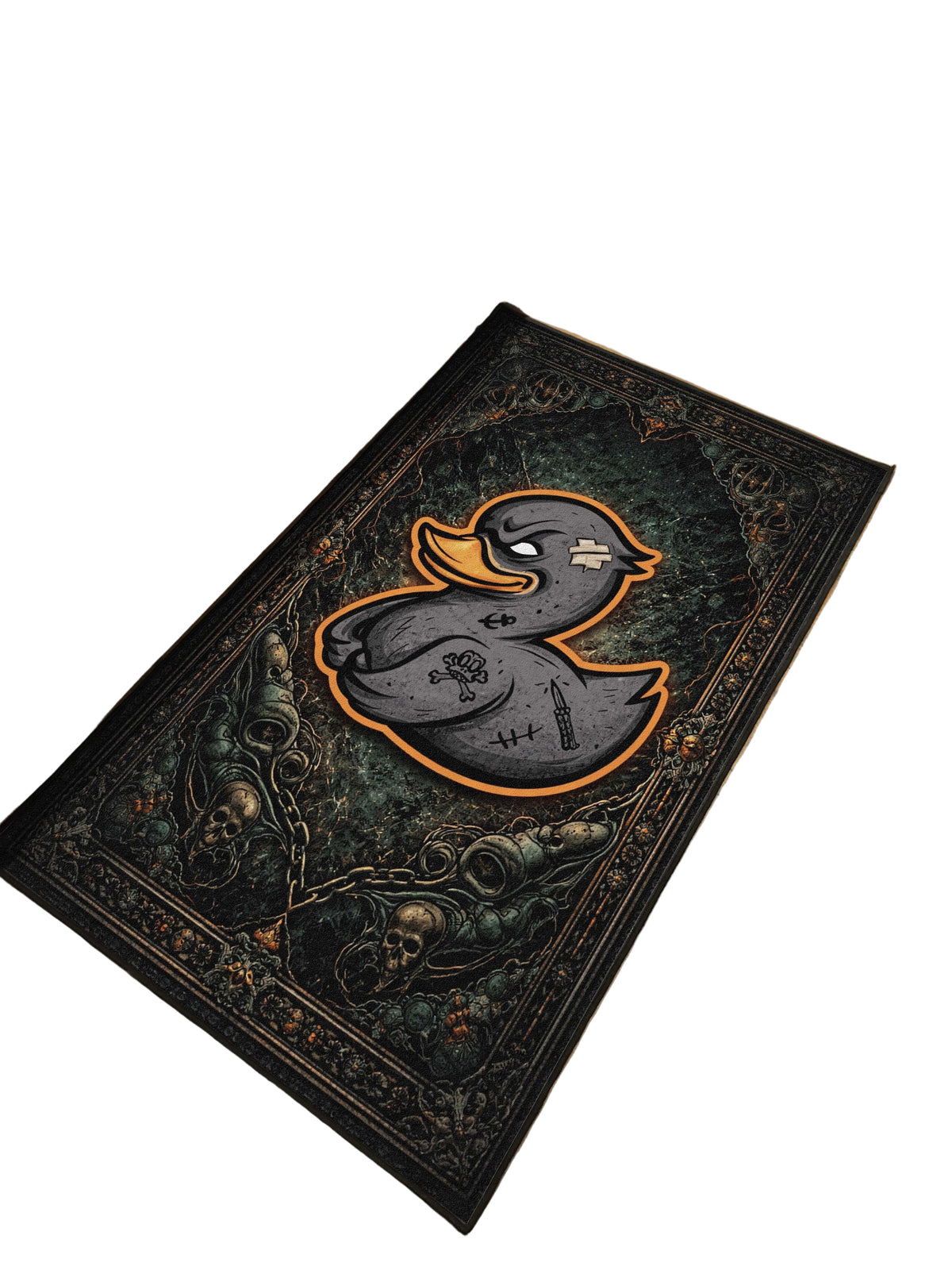 Angry Duck Traditional Washable Custom Rug by THE DRIP CO. RUGS