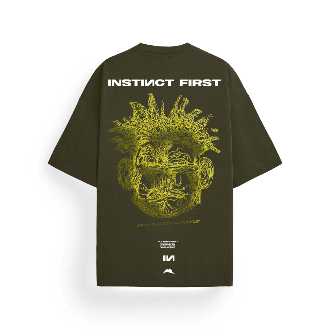 Apiens - Oversized Tshirt (Green) by Instinct First
