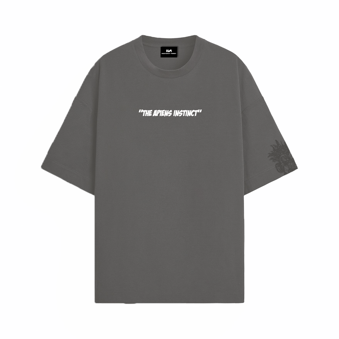 Apiens  - Oversized Tshirt (Grey) by Instinct First