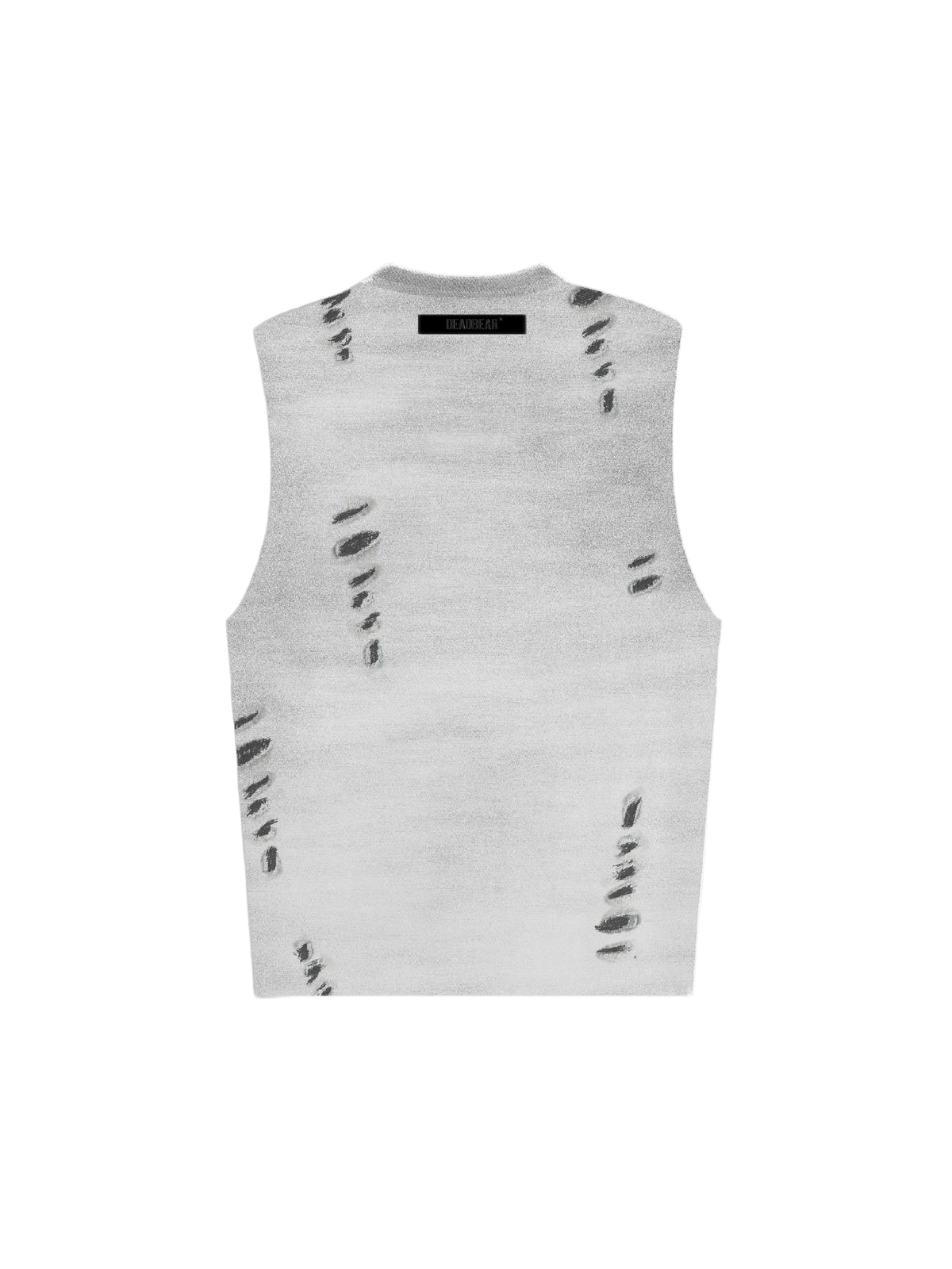 Distressed Washed Grey Tank by DEADBEAR