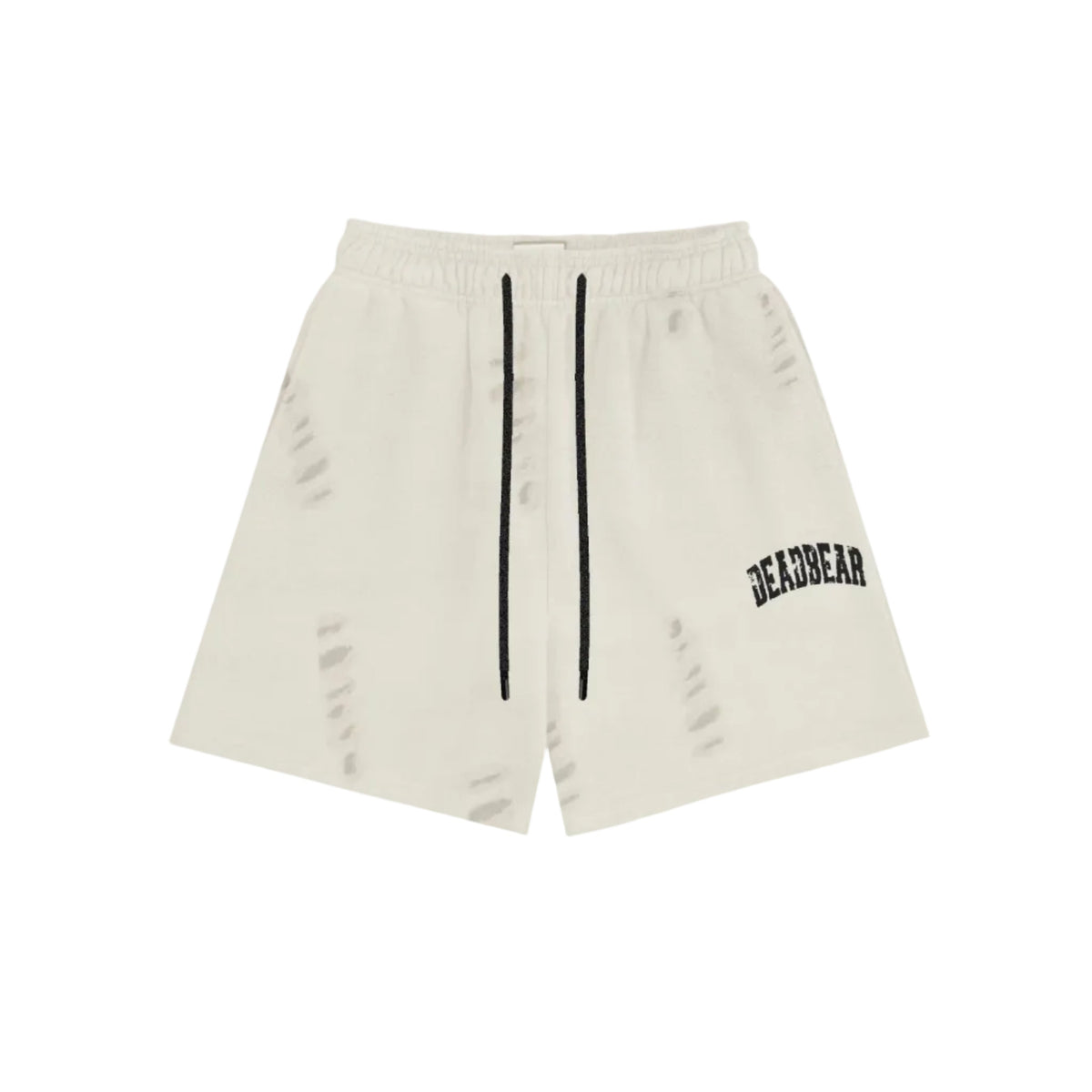 Distressed Cream White Shorts by DEADBEAR