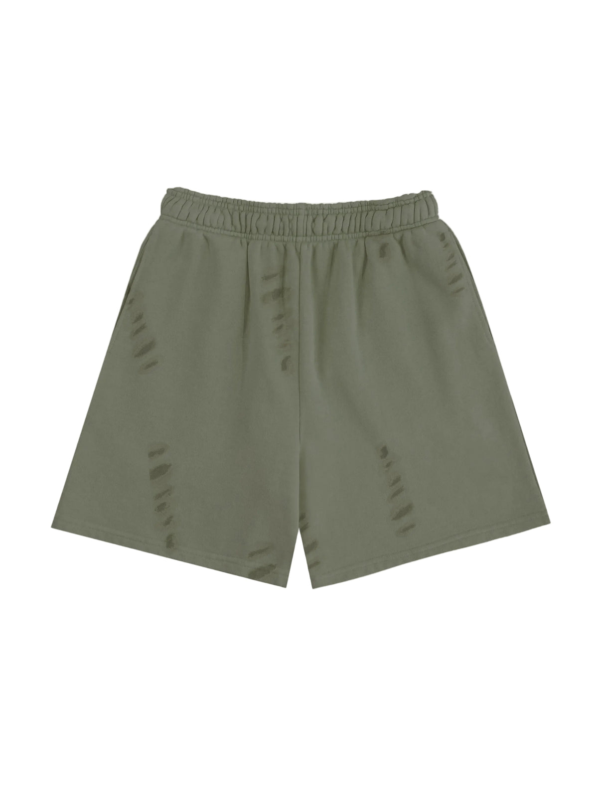 Distressed Olive Shorts by DEADBEAR