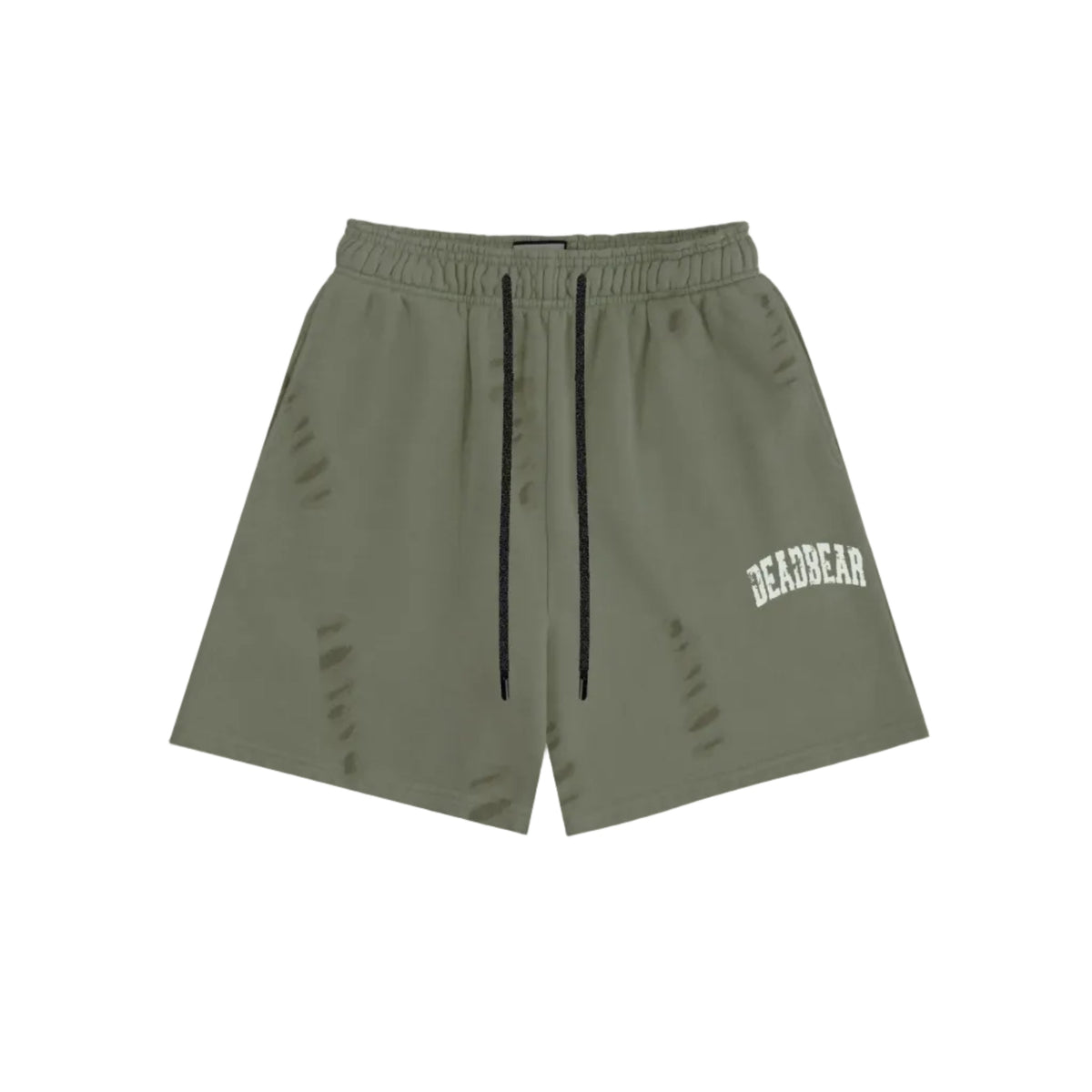Distressed Olive Shorts by DEADBEAR