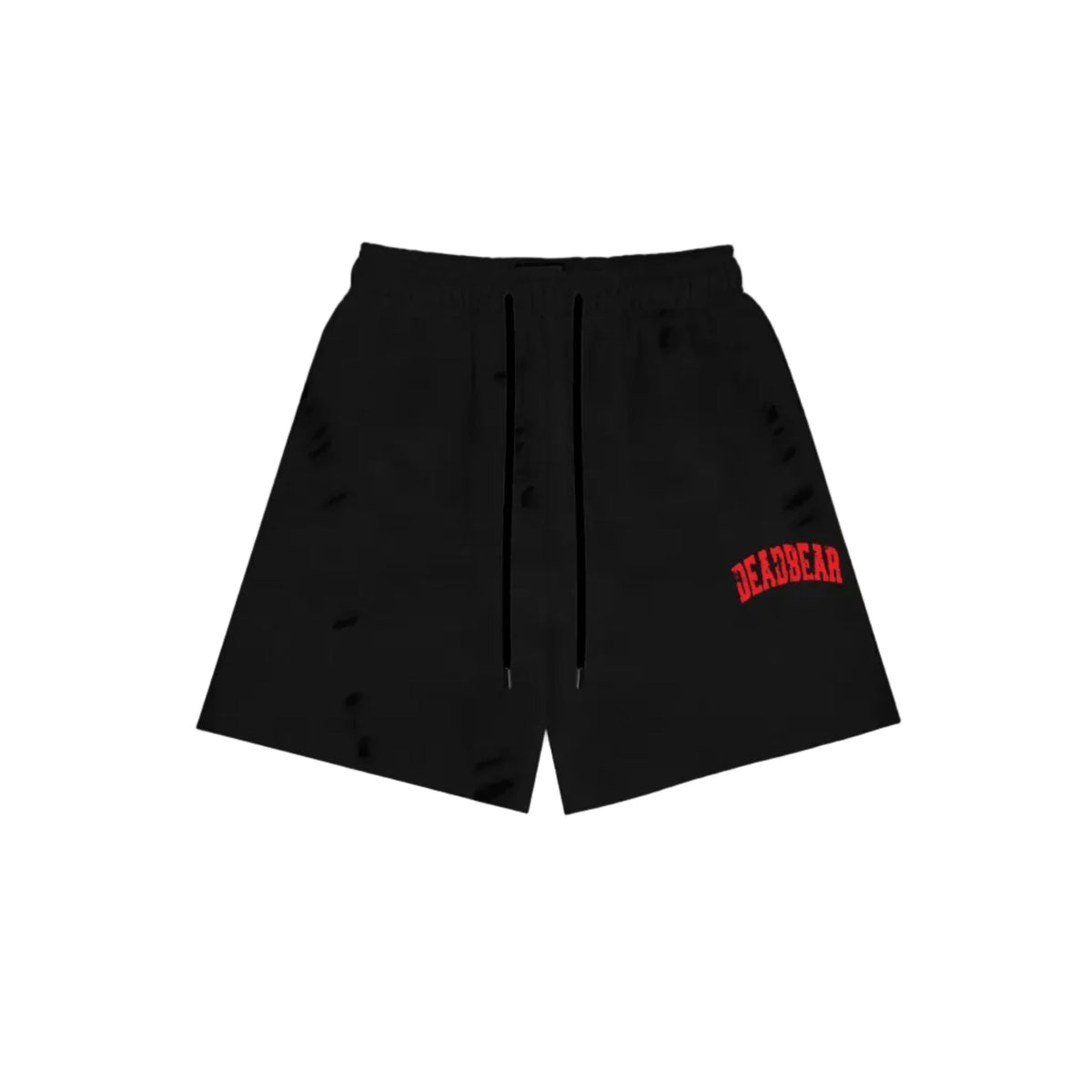Distressed Black Shorts by DEADBEAR