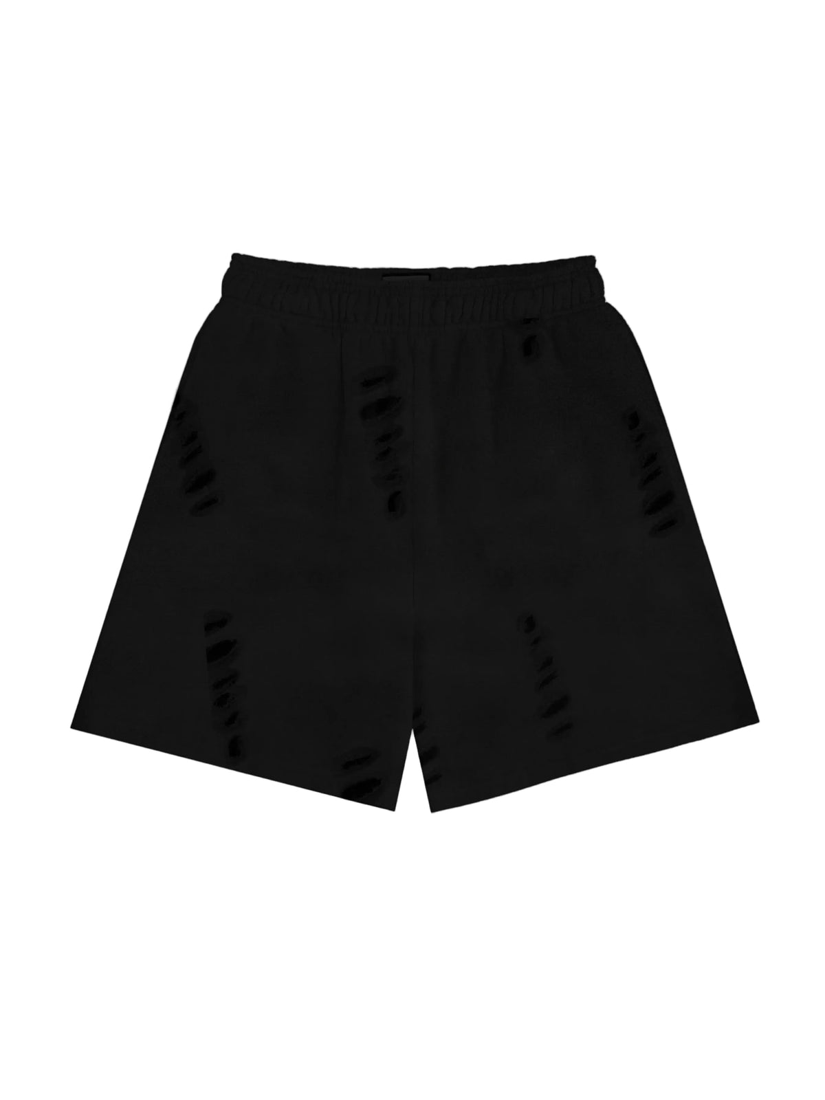 Distressed Black Shorts by DEADBEAR