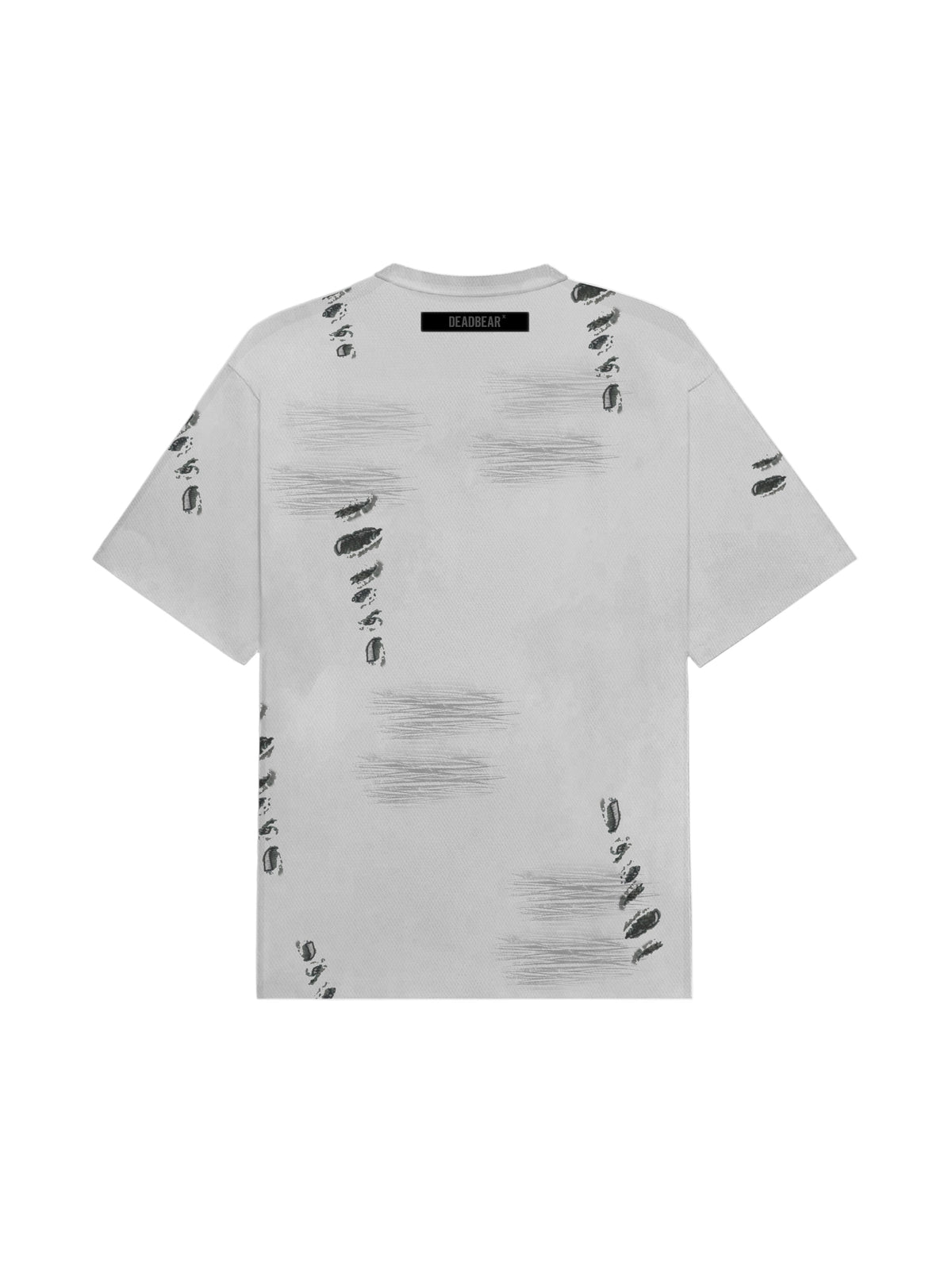 Distressed Washed Grey Tee by DEADBEAR