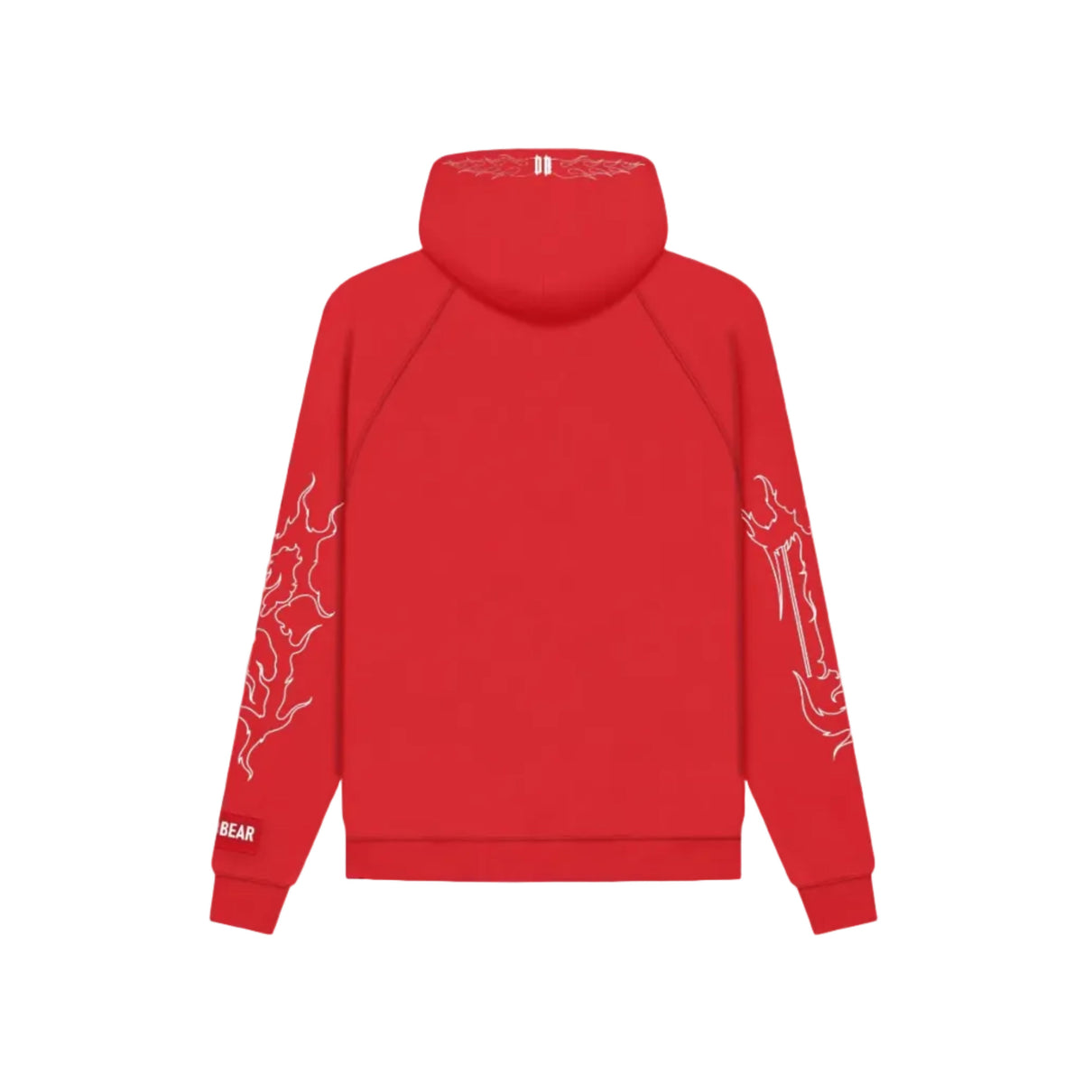 Flames Hoodie Red by DEADBEAR