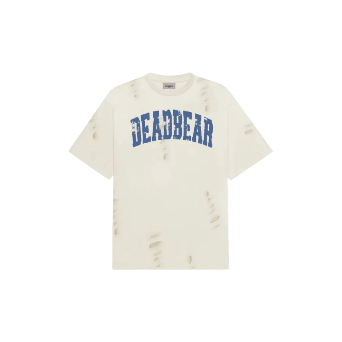 Distressed Cream White Tee 2.0 by DEADBEAR