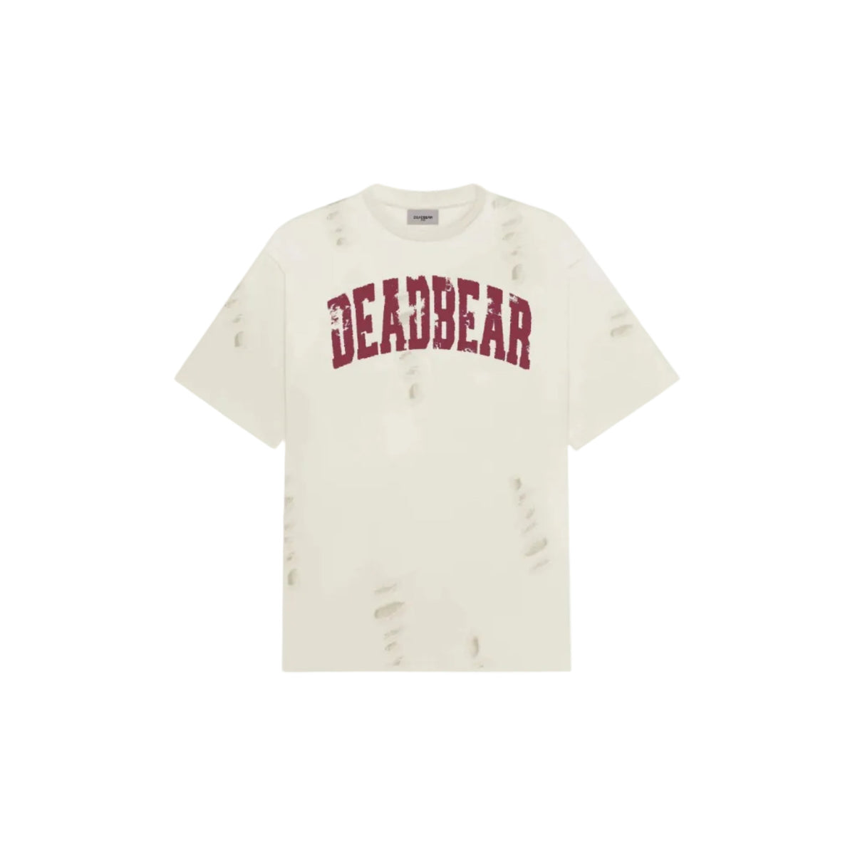 Distressed Cream White Tee 3.0 by DEADBEAR
