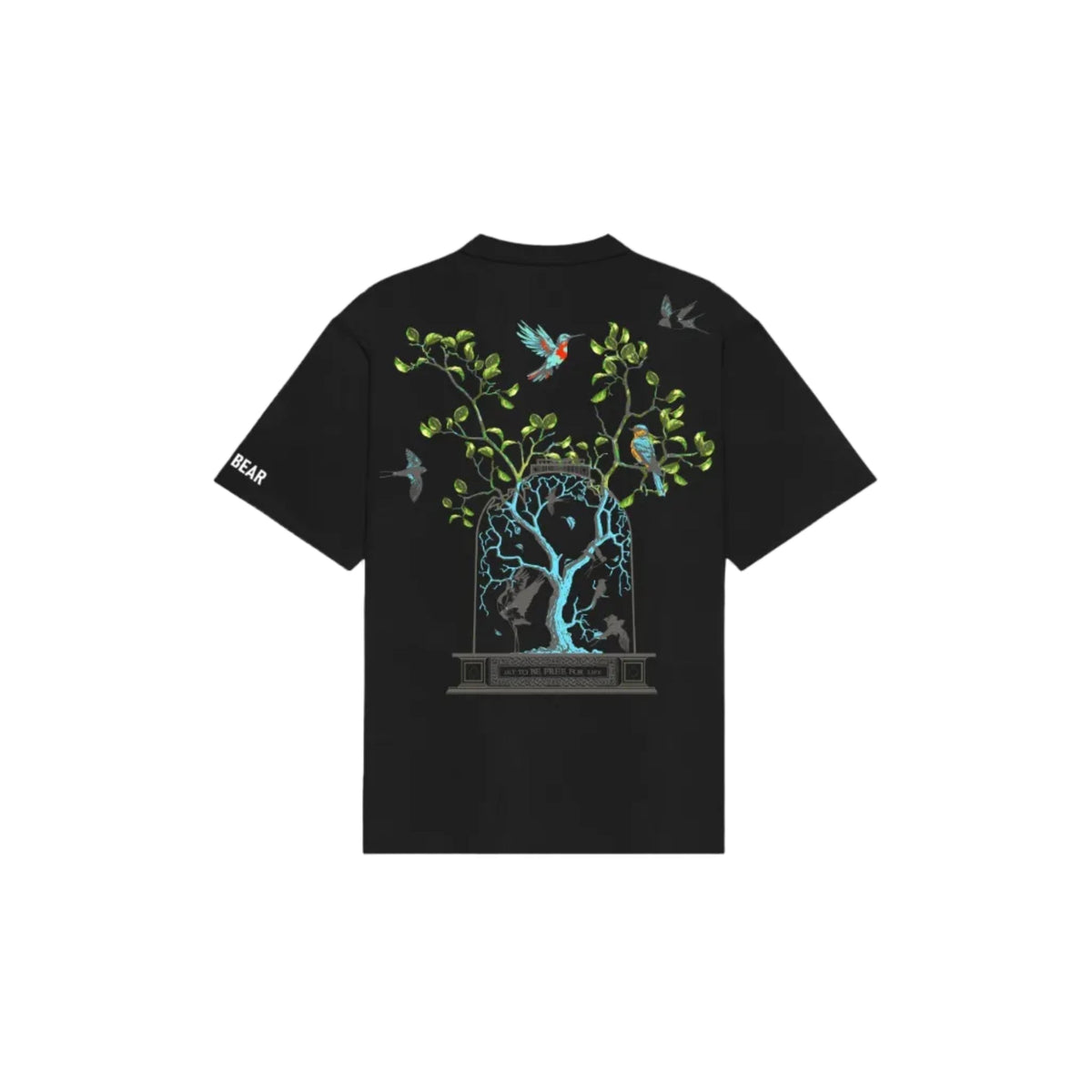 Set Free Tee Black by DEADBEAR