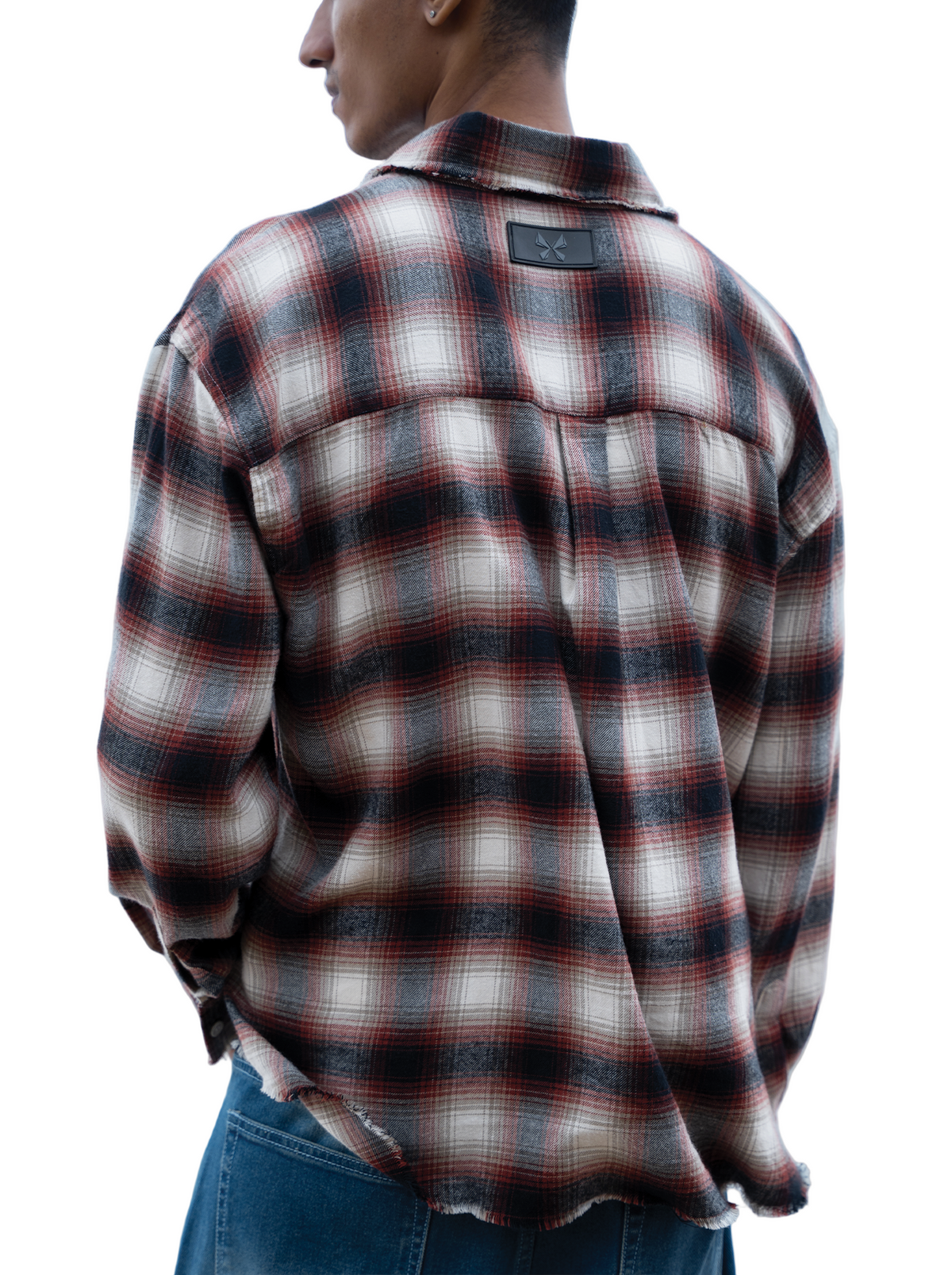 Frayed Flannel Red/White by Peace In Chaos