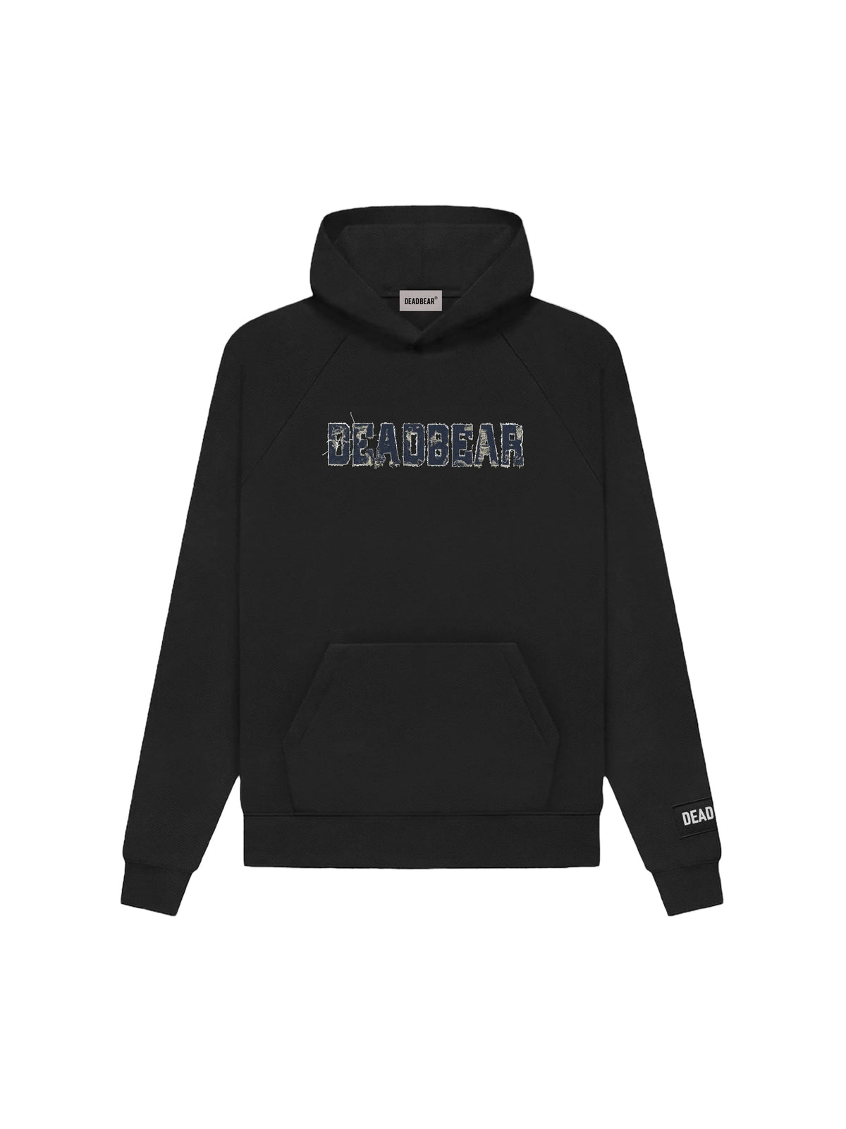 Fake Denim Hoodie Black by DEADBEAR