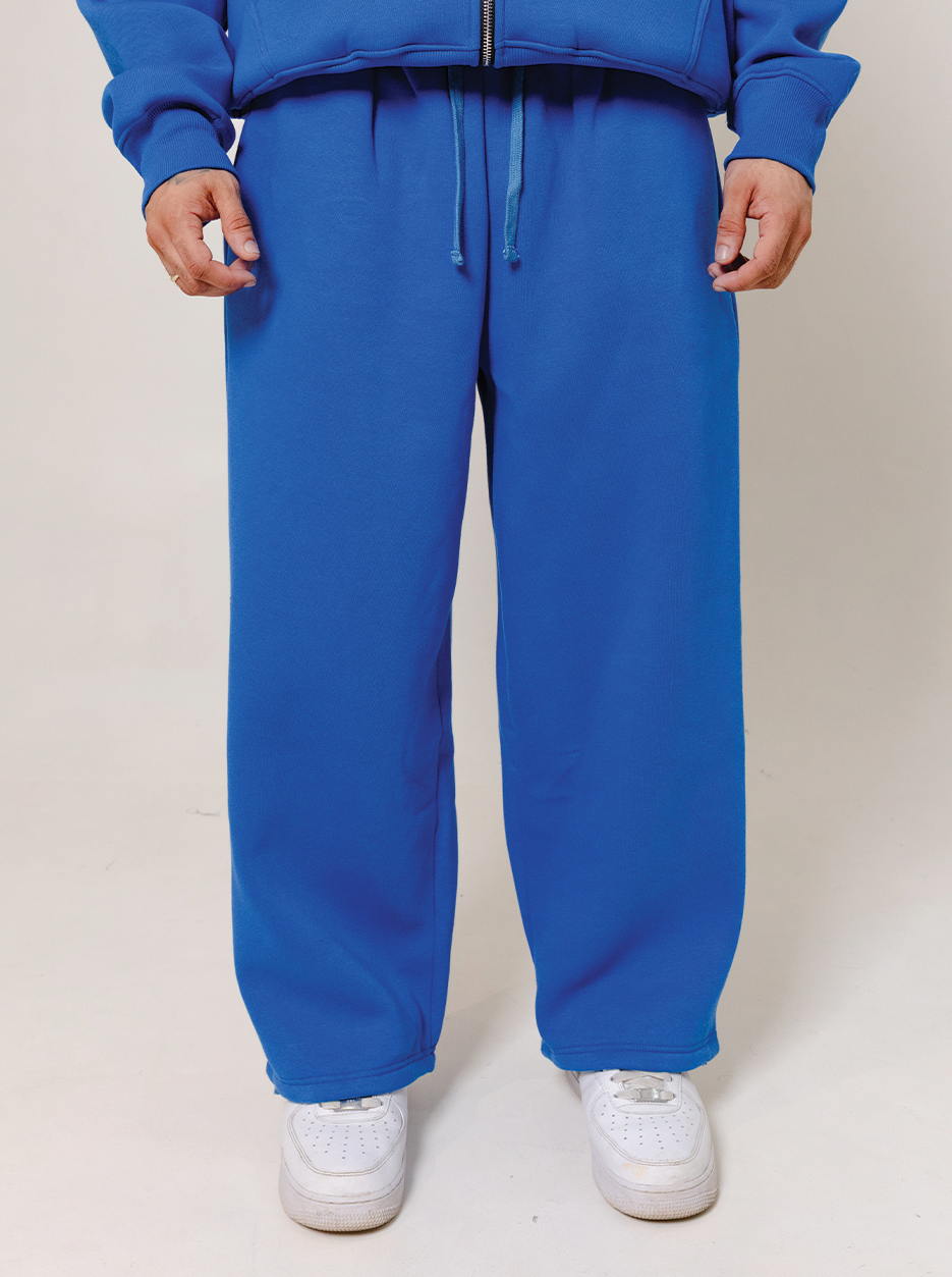 Wide Leg Sweatpants- Royal Blue by Peace In Chaos