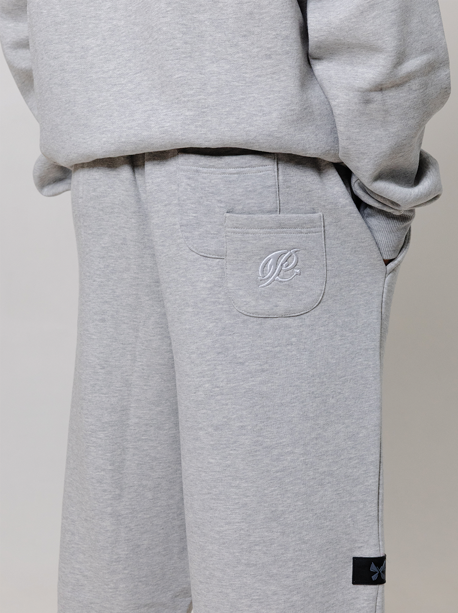 Wide Leg Sweatpants- Concrete by Peace In Chaos