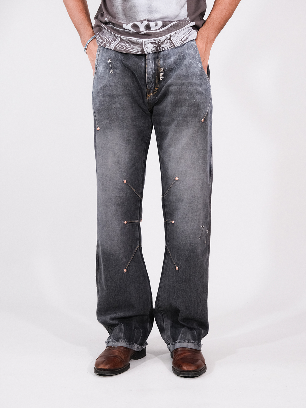 Darts Flared Masti - Grey - RTW by Leave The Rest