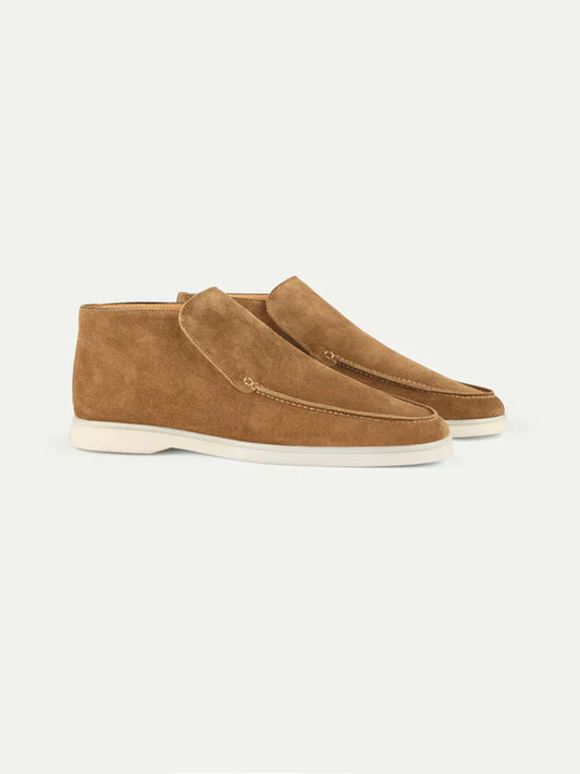 Loro Piana Beige City Loafer — Softey Suede with Calfskin Interior - Zeuskicks