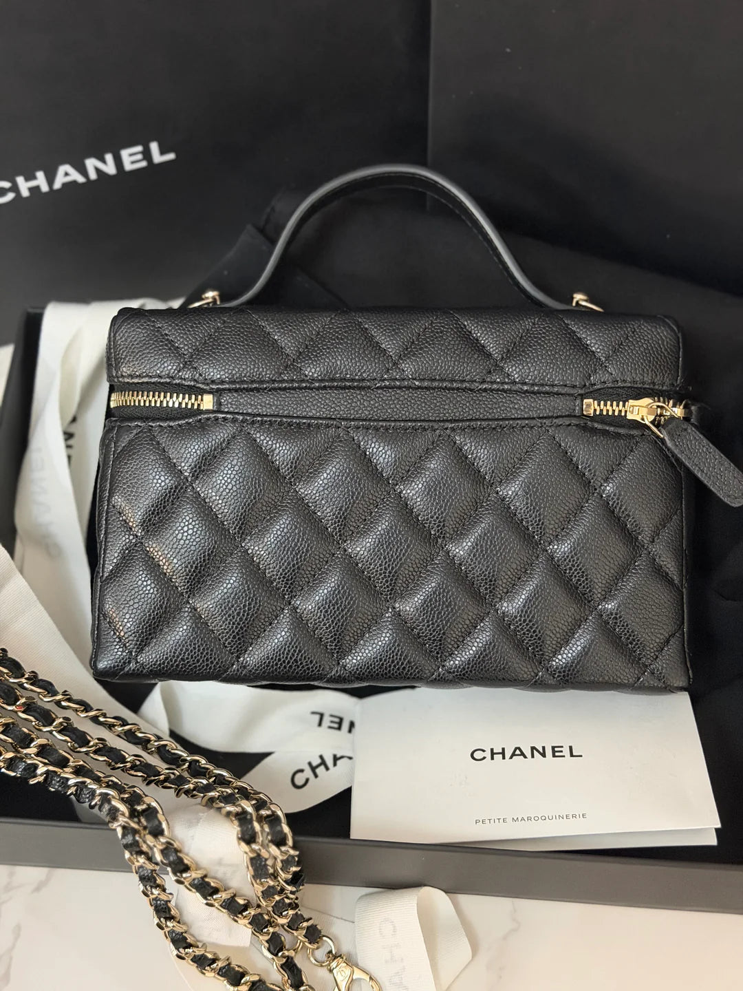 CHANEL Long Vanity – Black Caviar LGHW - Zeuskicks