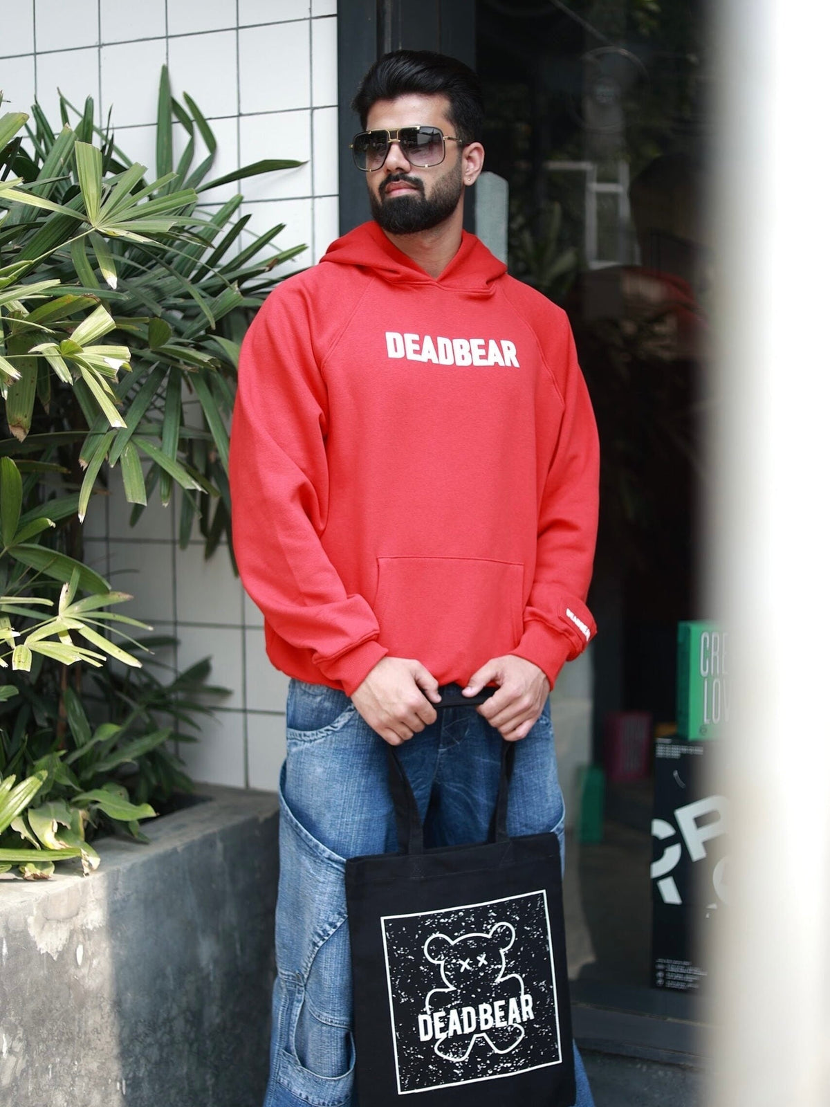 Basic Red Hoodie by DEADBEAR
