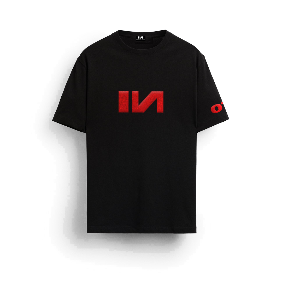 Basketball Court - Oversized T-shirt (Black) by Instinct First