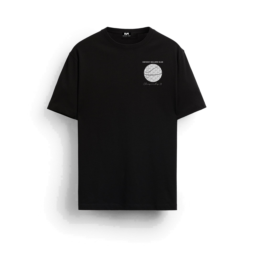 Ballerz 01 - Oversized T-shirt (Black) by Instinct First