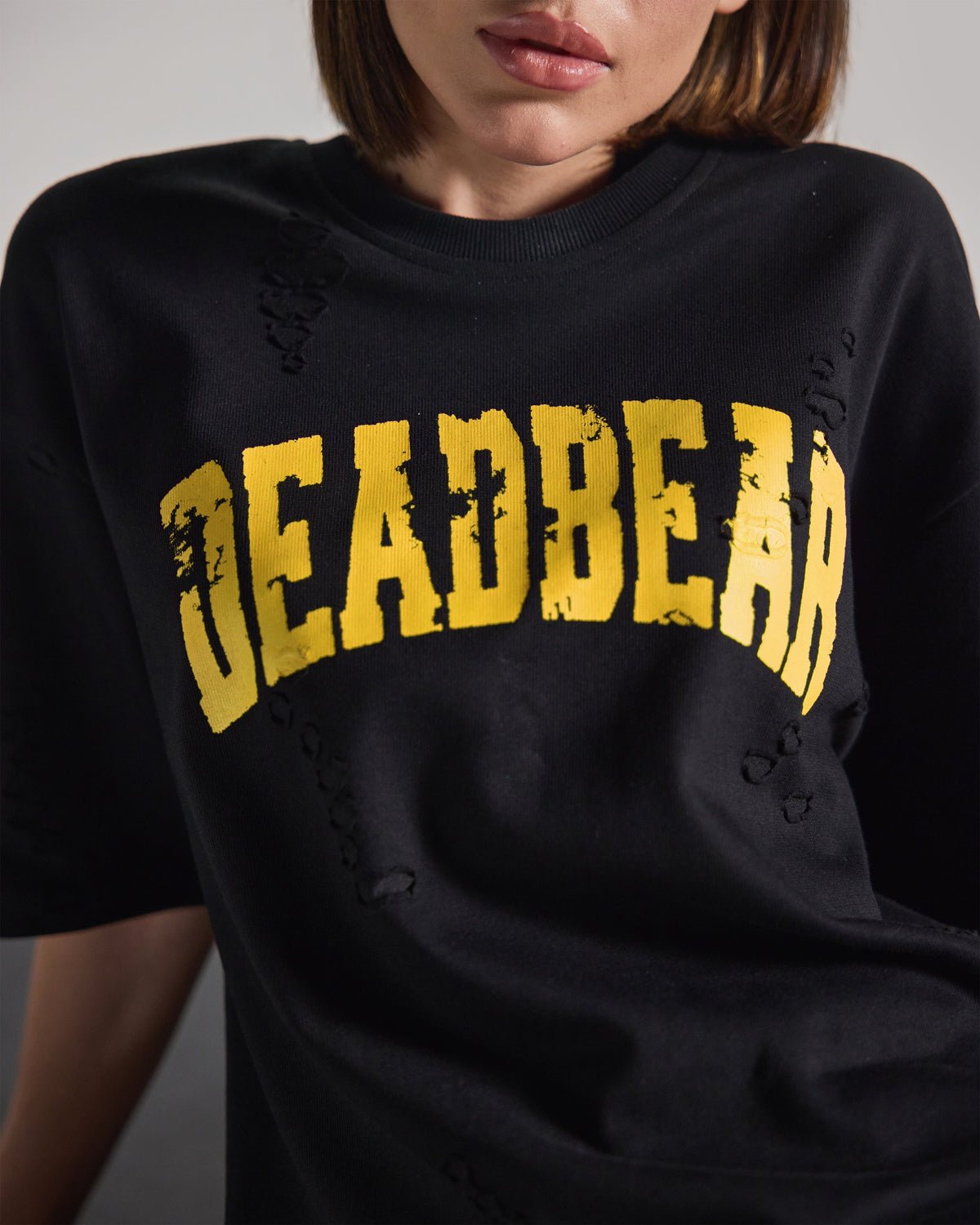 Distressed Black Tee 2.0 by DEADBEAR