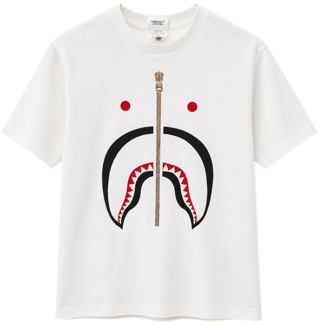 BAPE SHARK TEE SS24 WHITE by BAPE