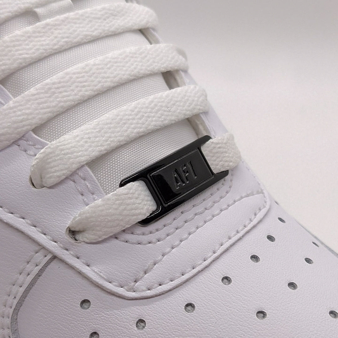 Premium Black Air Force 1 Dubrae Replacement ( Lace Tag) by KNOTTY