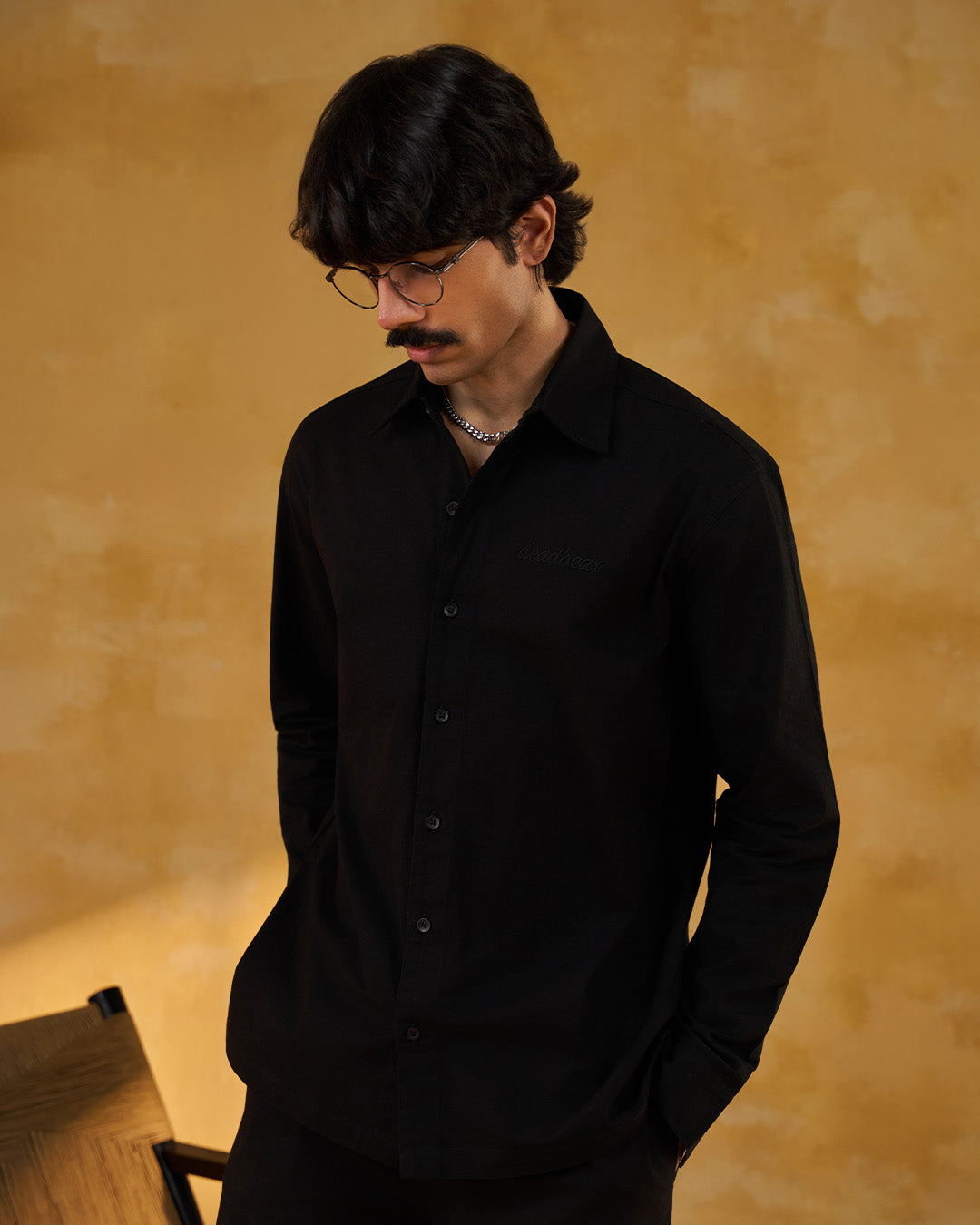 Co-ord Shirt Black by DEADBEAR