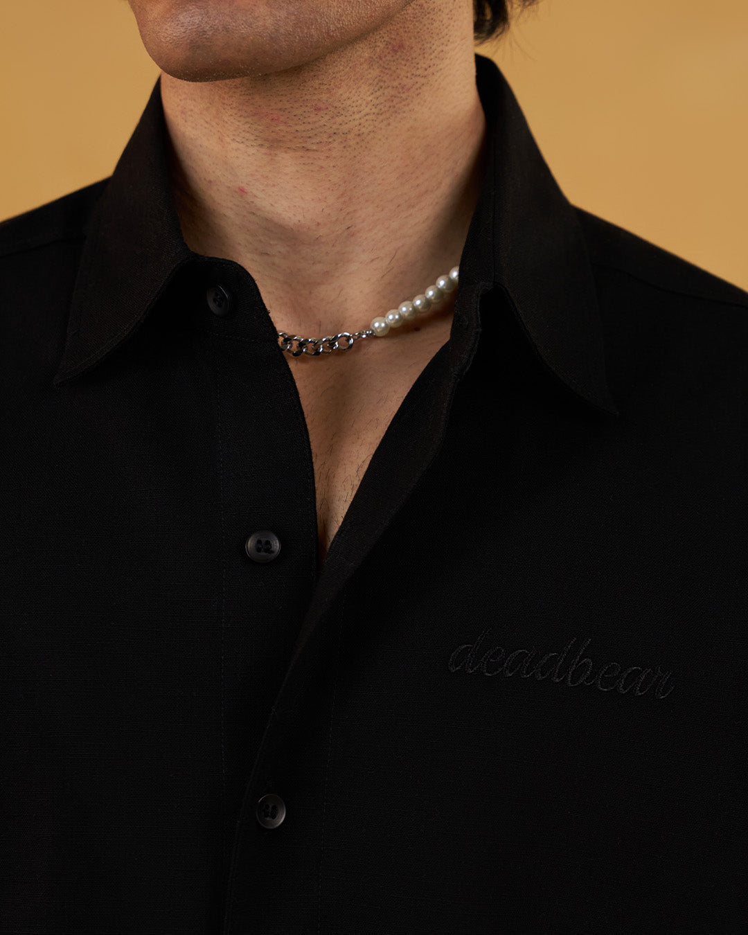 Co-ord Shirt Black by DEADBEAR