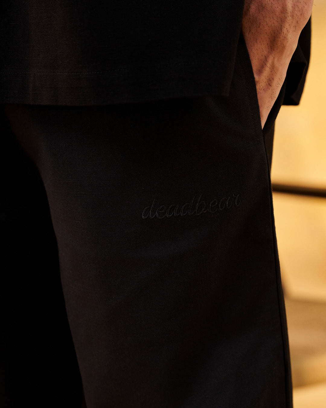 Co-ord Straight Pant Black by DEADBEAR