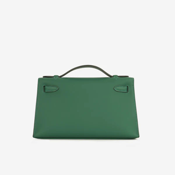 Hermès Swift Kelly Pochette Clutch – Vert Vertigo