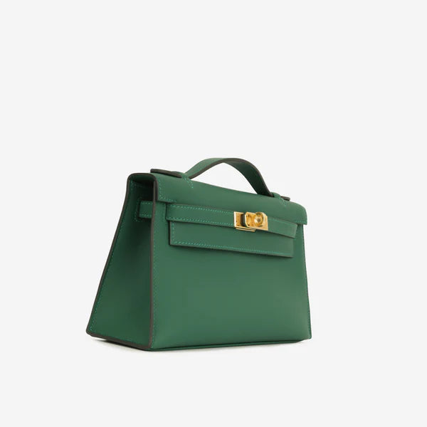 Hermès Swift Kelly Pochette Clutch – Vert Vertigo