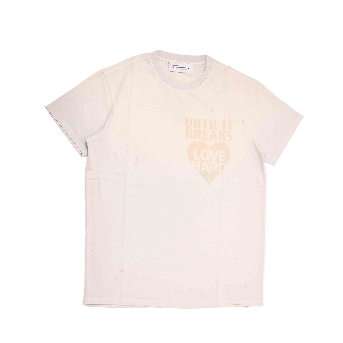 Love Hard Vintage Tee- Dust Grey by Temporary Clo