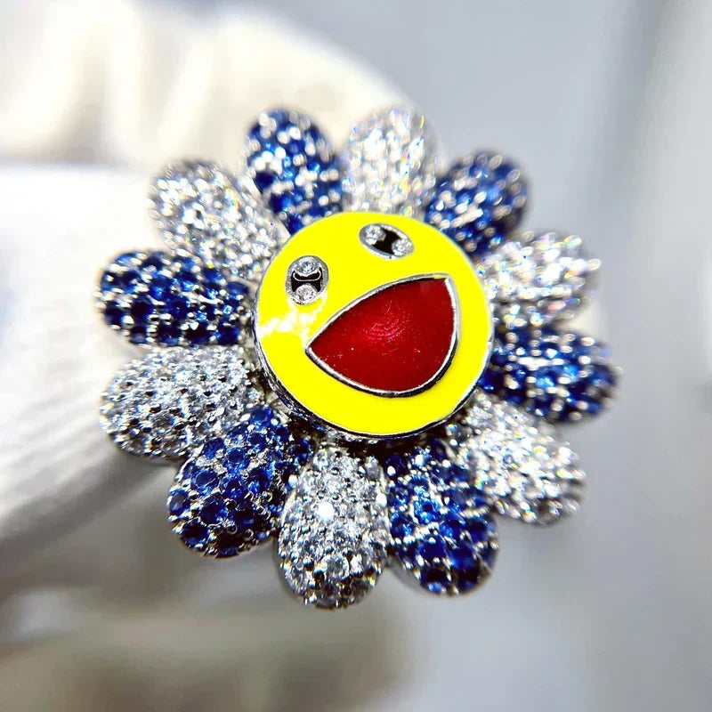 ICED SPINNING MURAKAMI FLOWER by The Noble Sculptor