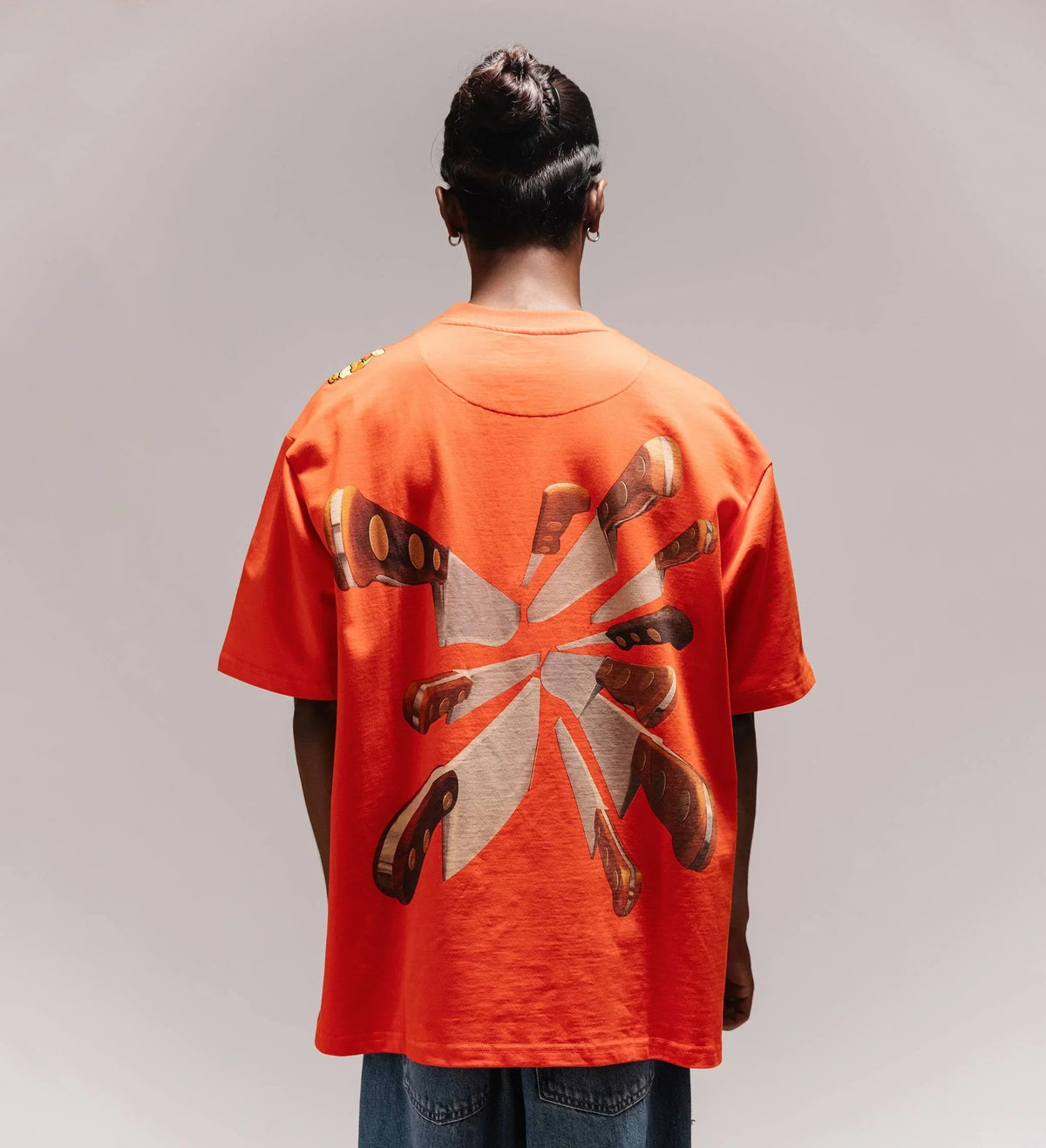 ‘Backstab’ Metal Embroidered T-shirt by Cause & Effect