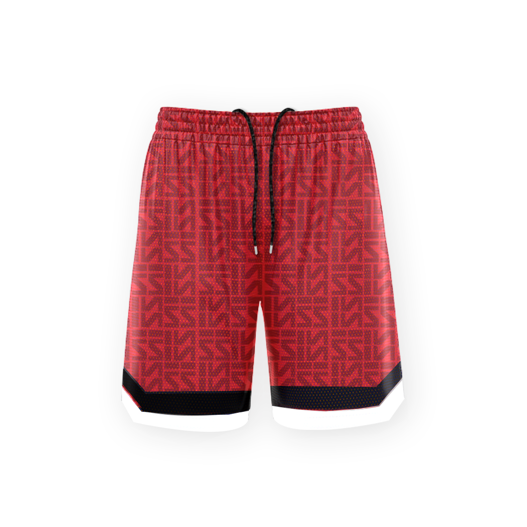 Basketball court shorts (Red) by Instinct First