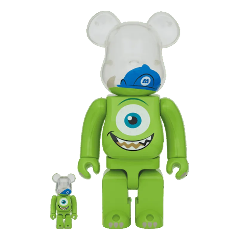 Bearbrick Disney Pixar Monsters, Inc. Mike 100% & 400% Set by BEARBRICK