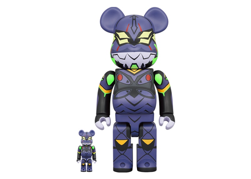 Bearbrick Evangelion Unit 13 (New Paint Version) 100% & 400% Set by BEARBRICK