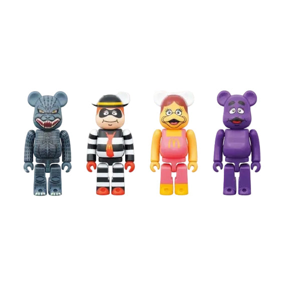 Bearbrick Godzilla vs McDonalds 150% Set of 4 by BEARBRICK