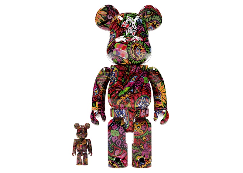 Bearbrick Psychedelic Paisley 100% & 400% Set by BEARBRICK