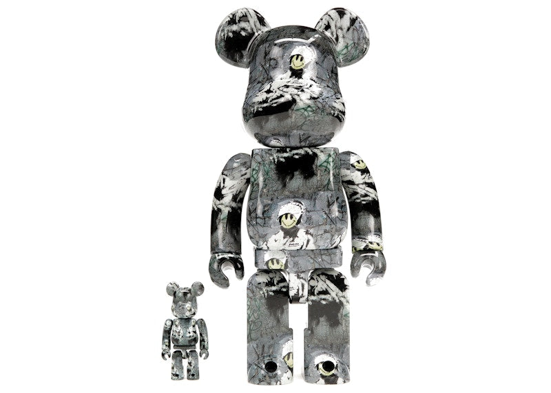 Bearbrick Riot Cop 100% & 400% Set by BEARBRICK